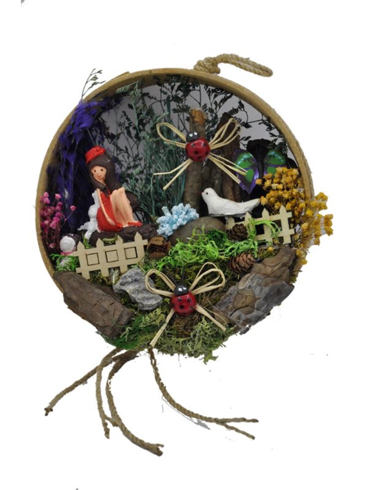 Kırmızı Başlıklı Kız Ahşap Teraryum - YEŞİL