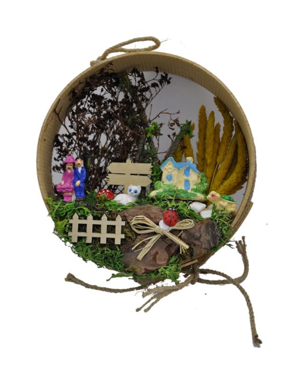 Otobüs Durağındaki Çift Ahşap Teraryum - YEŞİL