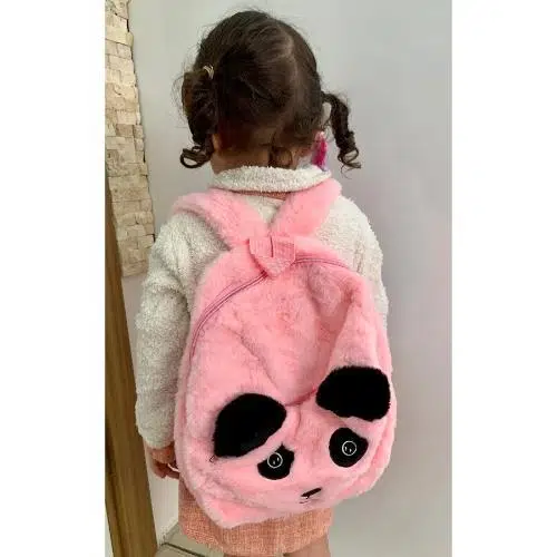 Panda Peluş Sırt Çantası - PEMBE